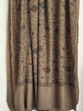 Embroidered Pashmina Shawl - Camel