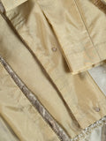 Beige Handpaint dupatta outfit