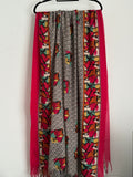 Printed wool shawl