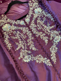 Lilac Noor (Plum)~ Luxury Raw Silk
