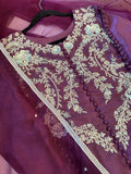 Lilac Noor (Plum)~ Luxury Raw Silk