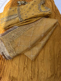 Naqshi Dabka ~ Mustard Sharara set