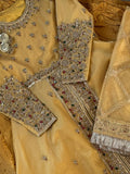 Nayaab Naqshi Dabka ~ Mustard Sharara Set