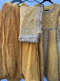 Nayaab Naqshi Dabka ~ Mustard Sharara Set