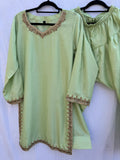 Nura – Raw Silk Embellished Ensemble