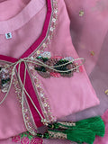 **PRE ORDER**Tea Pink Silk - Hussain Rehar inspired